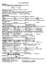 Hóa học 11 - Ôn tập hidrocacbon